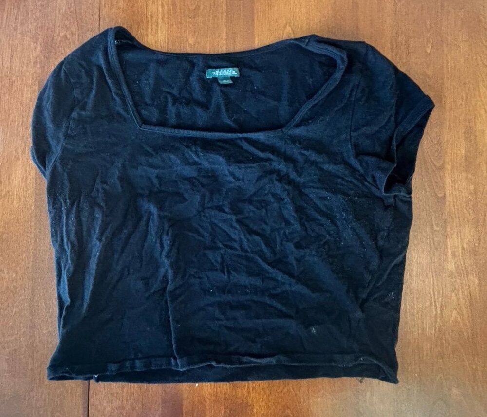 Black Crop Top XL